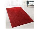 floordirekt Shaggy-Teppich Prestige Rot