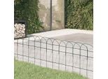 vidaXL Beetzaun Pulverbeschichtetes Eisen 25×0,4 m