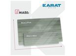 Karat office Design-Glas-Memoboard Wood Holzoptik