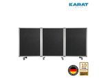 Karat office Doppelseitige Trennwand 3-teilig Filz