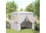 vidaXL Profi-Partyzelt mit Seitenwänden 2,5x2,5 m Weiß 90 g/m²
