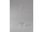 Kerzenständer AM DESIGN "aus klarem Glas", transparent (klar), B:8cm H:20cm, Glas, Kerzenhalter, zeitlos und vielseitig einsetzbar