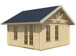 Gartenhaus SKANHOLZ "Bern 1", beige (natur), Fußboden im Gartenhaus, Holzwerkstoff, Gartenhäuser, Gartenhaus