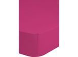 Spannbettlaken GOOD MORNING "Jersey Spannbettlaken", pink, B:90cm L:200cm, Jersey, Obermaterial: 100% Baumwolle, Bettlaken, Spannbettlaken, 100% Baumwolle, Jersey, Rundumgummi, bis 25 cm höhe, 90/100x200, Weiß