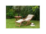 Merxx Copa Cabana Set 3tlg. Schwungliege mit Wendekissen und Hocker