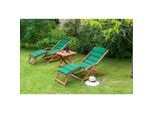 Merxx Copa Cabana Set 5tlg. 2 Schwungliegen, Wendekissen, 1 Hocker