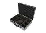 HMF 14502-02 Alu Transportkoffer, Kamerakoffer, Aufbewahrungskoffer, individuelle Facheinteilung, 46 x 15 x 33 cm