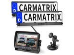 CARMATRIX DUO Solar Rückfahrsystem 7" Monitor HD Einparkhilfe für Wohnmobil, Nutzfahrzeug, Transporter