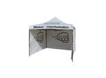 Weber Werkeholics Easy-Up Zelt 3 x 3 m inkl. 3 Seitenwände grau
