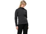 Fleecejacke JACK WOLFSKIN "TAUNUS", Damen, Gr. XS (34), schwarz, Fleece, Obermaterial: 100% Polyester, unifarben, normal, Jacken Fleecejacke, leichter, dehnbarer, atmungsaktiver Midlayer