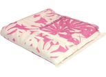 Wohndecke ADAM "Jungle", pink, B:150cm L:210cm, Baumwolle, Wohndecken, Wohndecke, GOTS zertifiziert - aus Bio-Baumwolle, Kuscheldecke