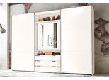 Schwebetürenschrank WIMEX "Magic by fresh to go", weiß, B:300cm H:216cm T:65cm, Schränke, Schwebetürenschrank, mit drehbarer Spiegeltür