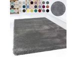 Hochflor-Teppich ESPRIT "Relaxx ESP-4150" Gr. 3, grau (taupe, grau), B:120cm H:25mm L:170cm, Kunstfaser, Teppiche, Wohnzimmer, sehr große Farbauswahl, weicher dichter Hochflor