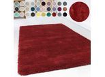 Hochflor-Teppich ESPRIT "Relaxx ESP-4150" Gr. 3, rot, B:120cm H:25mm L:170cm, Kunstfaser, Teppiche, Wohnzimmer, sehr große Farbauswahl, weicher dichter Hochflor