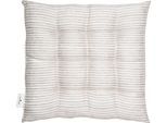 Stuhlkissen TOM TAILOR HOME "Fresh Stripe", grau (grau, gestreift), B:40cm L:40cm, Polyester, Dekokissen_Sitzkissen_Kissenhüllen, Stuhlkissen, mit modernem Nadelstreifendessin