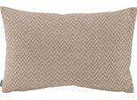 Dekokissen H.O.C.K. "Zircono", beige (beige, ecru, ethnomuster), B:40cm H:10cm L:60cm, Polyacryl, Dekokissen_Sitzkissen_Kissenhüllen, mit Ethnomuster, Kissenhülle mit Füllung, 1 Stück
