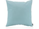 Dekokissen H.O.C.K. "Classic Uni", blau (hellblau, unifarben), B:50cm H:10cm L:50cm, Polyacryl, Dekokissen_Sitzkissen_Kissenhüllen, Kissenhülle mit Füllung, 1 Stück, 50/50 cm