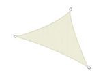 Sol Royal Sonnensegel SolVision HS9 500/500/700 cm dreieckig Creme Hdpe , Kunststoff , 500x500 cm , Sonnen- & Sichtschutz, Sonnensegel