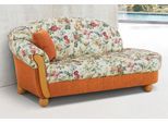 Ottomane HOME AFFAIRE "Milano, bequemes solitär Sofa im Landhaus-Stil, B/T/H 181/79/83cm", bunt (terrakotta, geblümt), B:181cm H:83cm T:79cm, Chenille (70% Polyacryl, 30% Polyester);Chenille (70% Polyacryl, 30% Polyester) auf Korpus und Zierkissen, Sitz und Rücken im Blumenmuster »Paradise« (100% Polyester), Sofas, Ottomane