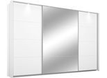 Schwebetürenschrank RAUCH "Kleiderschrank Schrank Garderobe Wäscheschrank TOMA mit Passepartout", weiß, B:323cm H:214cm T:64cm, Holzwerkstoff, Schränke, Schwebetürenschrank, inkl. Regaleinsatz sowie zusätzlichen Einlegeböden MADE IN GERMANY