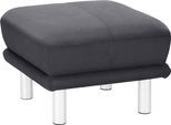 Hocker TRENDMANUFAKTUR "Cecilia II, modern und elegant, B/T 66/66cm", grau (grafit), B:66cm H:44cm T:66cm, Struktur fein (100% Polyester);Microfaser Vintage (100% Polyester);Struktur (100% Polyester), Hocker, Sitzhocker