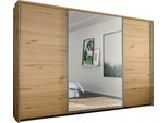 Schwebetürenschrank RAUCH "Kleiderschrank Schrank Garderobe Wäscheschrank TOMA mit Passepartout", braun (eiche artisan), B:323cm H:233cm T:64cm, Holzwerkstoff, Schränke, Schwebetürenschrank, inkl. Regaleinsatz sowie zusätzlichen Einlegeböden MADE IN GERMANY