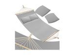 tectake® Hängematte, mit Spreitzstäben, für 2 Personen, Belastbarkeit 240 kg, 230 x 145 cm