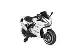 Moni Kinder Elektromotorrad Surfer Stützräder Fußstütze Bluetooth MP3-Ausgang weiß