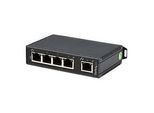 StarTech.com Industrieller 5 Port Ethernet Switch zur DIN-Schienen Montage - Unmanaged 10/100 Netzwerk Switch - IP 30 Gehäuse - Switch - 5 Anschlüsse - unmanaged