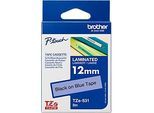 Brother Schriftbandkassette TZe-531, 12 mm breit, blau/schwarz