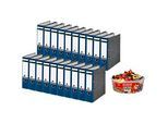 LEITZ® Ordner 1080 + 1kg HARIBO Color-Rado, DIN A4, Rückenbreite 80 mm, 20 Stück, blau