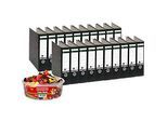 LEITZ® Ordner 1080 + 1kg HARIBO Color-Rado, DIN A4, Rückenbreite 80 mm, 20 Stück, schwarz