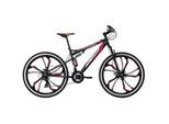 KS Cycling Mountainbike , Rot, Schwarz , Metall , 139x80x21 cm , Freizeit & Co, Sport & Fitness, Fahrräder, Mountainbikes