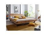 Livetastic Balkenbett , Eichefarben, Bernsteinfarben , Holz , Fichte , massiv , 200x200 cm , Schlafzimmer, Betten, Einzel- & Doppelbetten