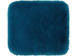 Badematte GÖZZE "»DELUXE«", blau (petrol), rechteckig (50cm x 45cm ), 1 Stk., Polyester, Badematten, Badematte, mit extra hohem Flor