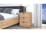 Nachtkommode INOSIGN "Duero", braun (artisan eiche), B:45cm H:63cm T:40cm, Holzwerkstoff, Sideboards, mit 3 Schubkästen, Breite 45 cm