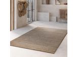 Hochflor-Teppich WECON HOME BASICS "Nova, auch als Läufer, auch quadratisch", beige (sand beige), B:140cm H:25mm L:200cm, Polyester, Teppiche, Shaggy gewebt, Läufer, robust, Wohnzimmer, Schlafzimmer