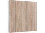 Kleiderschrank WIMEX "New York", weiß (weiß, front struktureichefarben hell), B:225cm H:236cm T:58cm, Schränke, Kleiderschrank, in vielen Breiten, 208 oder 236cm hoch