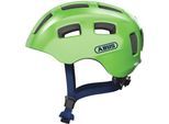 Kinderfahrradhelm ABUS "YOUN-I 2.0" Gr. M, grün (sparkling grün), Helme, Kinder, M Kopfumfang: 52cm - 57cm