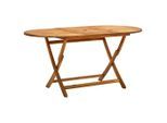 vidaXL Klappbarer Gartentisch 160x85x75 cm Massivholz Akazie