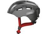 Kinderfahrradhelm ABUS "YOUN-I 2.0" Gr. M, silber (sparkling titan), Helme, Kinder, M Kopfumfang: 52cm - 57cm