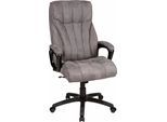 Chefsessel DUO COLLECTION "John XXL", grau, B:68cm H:113cm T:68cm, Stühle, mit gepolsterten Armlehnen