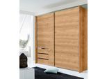 Schwebetürenschrank WIMEX "Level by fresh to go", braun (plankeneichefarben), B:200cm H:216cm T:65cm, Schränke, Schwebetürenschrank