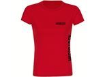 multifanshop Damen T-Shirt - Wiesbaden - Brust & Seite - Druck schwarz - Frauen