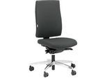 Steifensand Bürostuhl CETO CT2450, Synchronmechanik, ohne Armlehnen, Membransitz, ohne Nackenstütze, grau