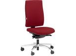 Steifensand Bürostuhl CETO CT2450, Synchronmechanik, ohne Armlehnen, Membransitz, ohne Nackenstütze, rot