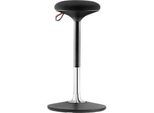 Steh-/Sitzhocker S 300, höhenverstellbar, mehrdimensionales Bewegungs-Gelenk, Sitzhöhe 590-850 mm, schwarz