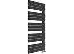 Sanotechnik Handtuchtrockner , Schwarz , Metall , 60x143x5 cm , Badezimmer, Badezimmerausstattung, Handtuchtrockner