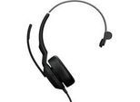 Evolve2 50, Headset schwarz, Microsoft Teams Version, Bluetooth 5.2, USB-C und USB-A, Mono
