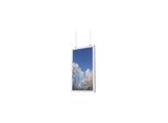 HI-ND mounting component - portrait - for digital signage LCD panel - white RAL 9003 49"